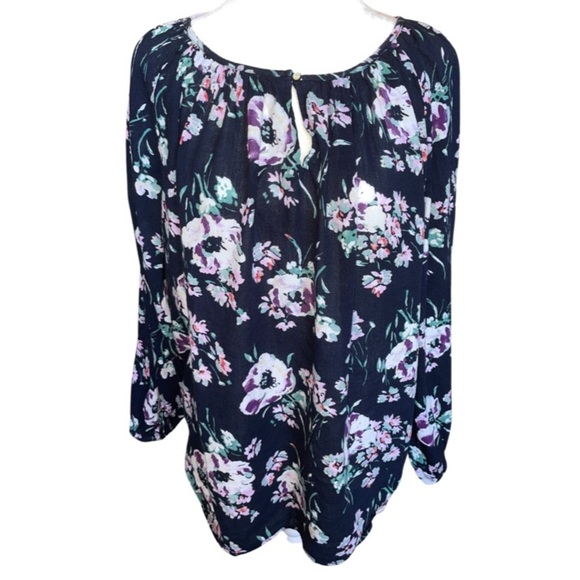 Chaps floral top 1X - Picture 1 of 4